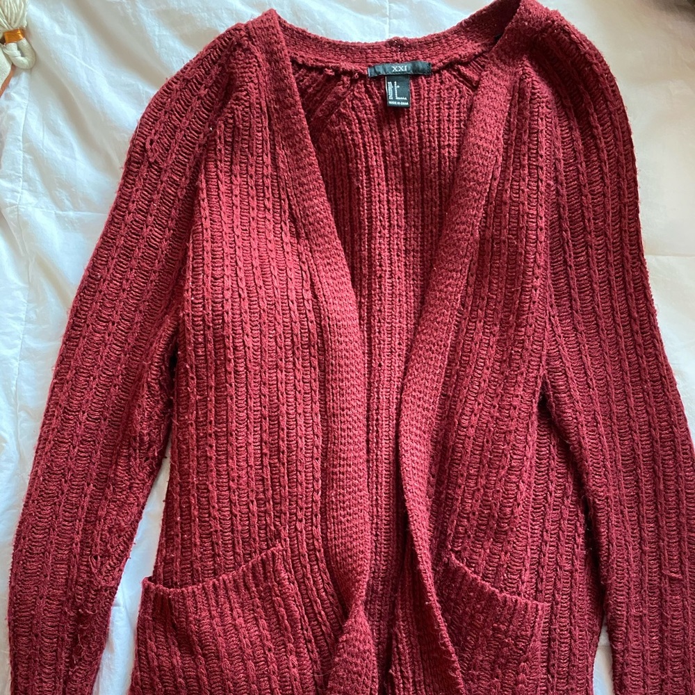 Forever 21 Long Line Cardigan